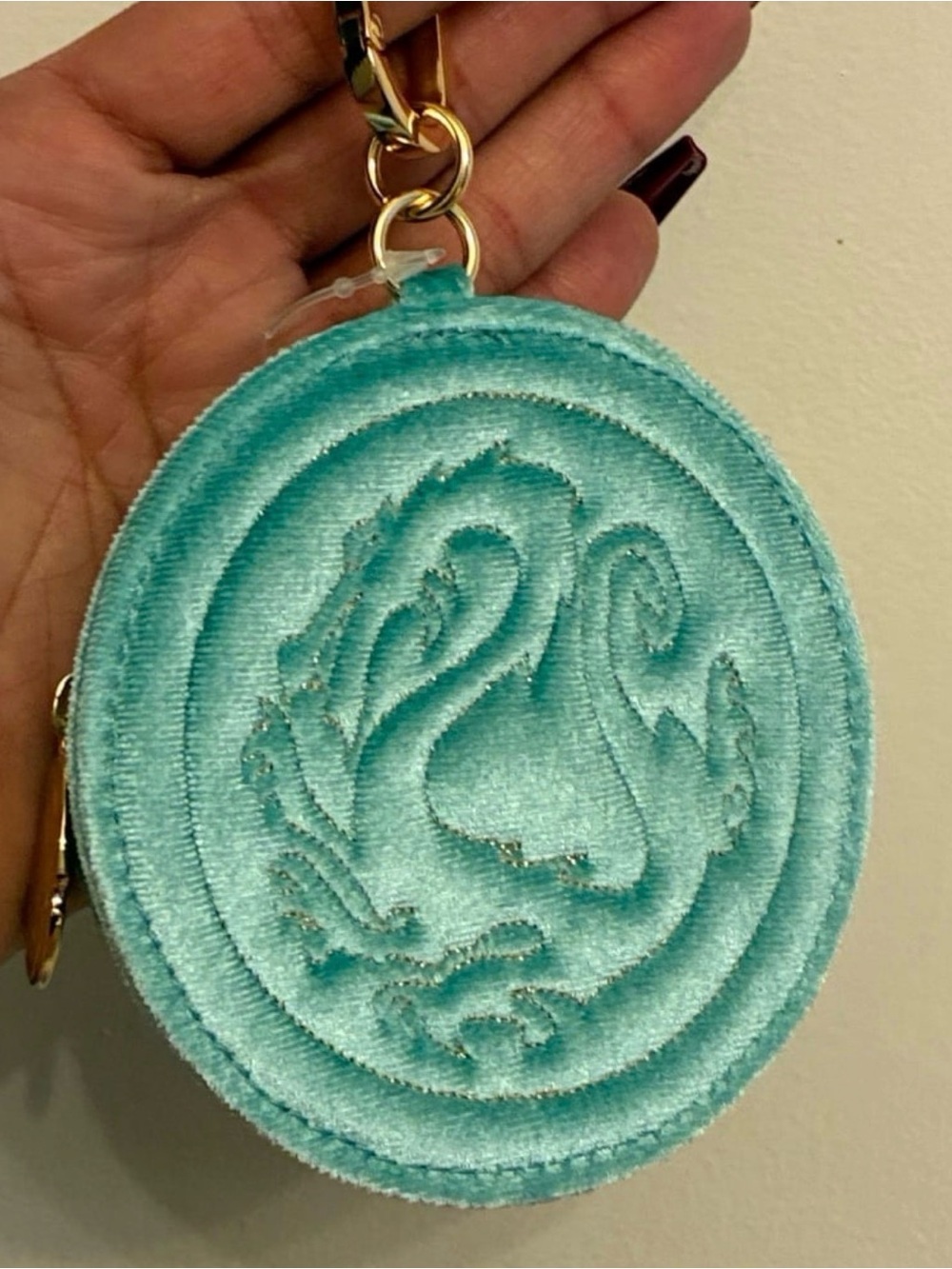 Disney Mulan BBW Teal Dragon Coin Purse bag charm